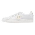 Fred Perry B721 Leather Men's White/Metallic Gold Trainers