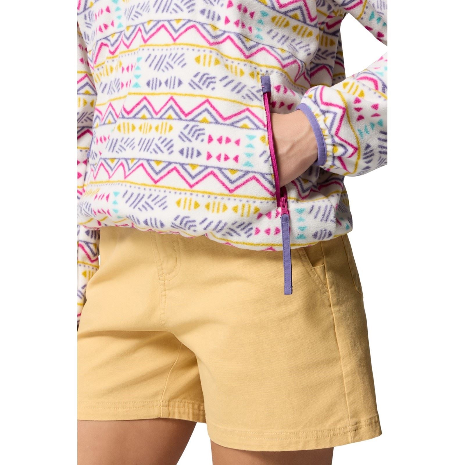 Columbia Sequoia Grove Printed Half Zip Polyester Women's White Fleece Pullover