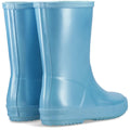 Hunter First Nebula Rubber Pool Blue Wellington Boots