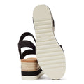 TOMS Diana Canvas Wedge Women's Black Sandals