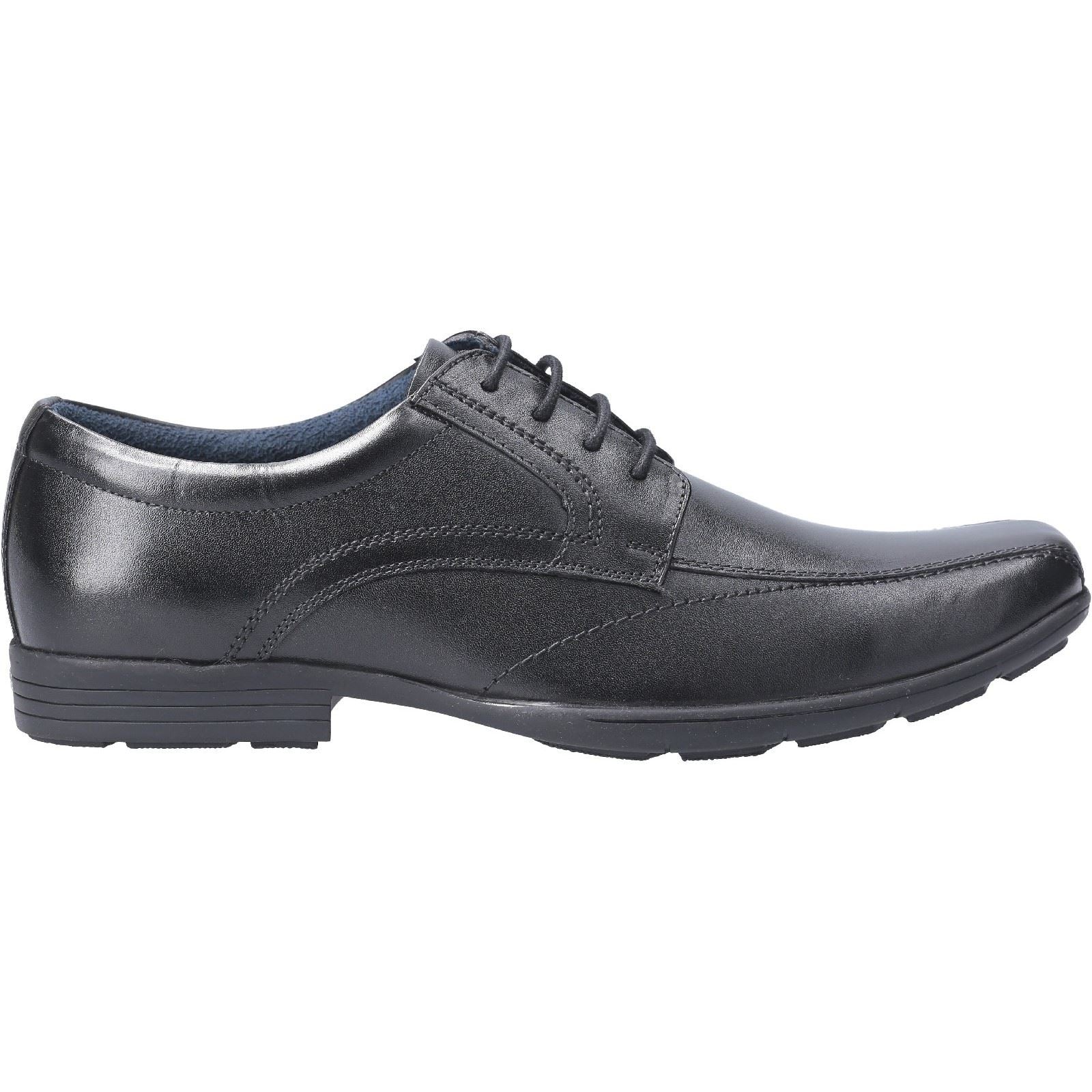 Pod Angus Leather Youth Boy's Black Shoes