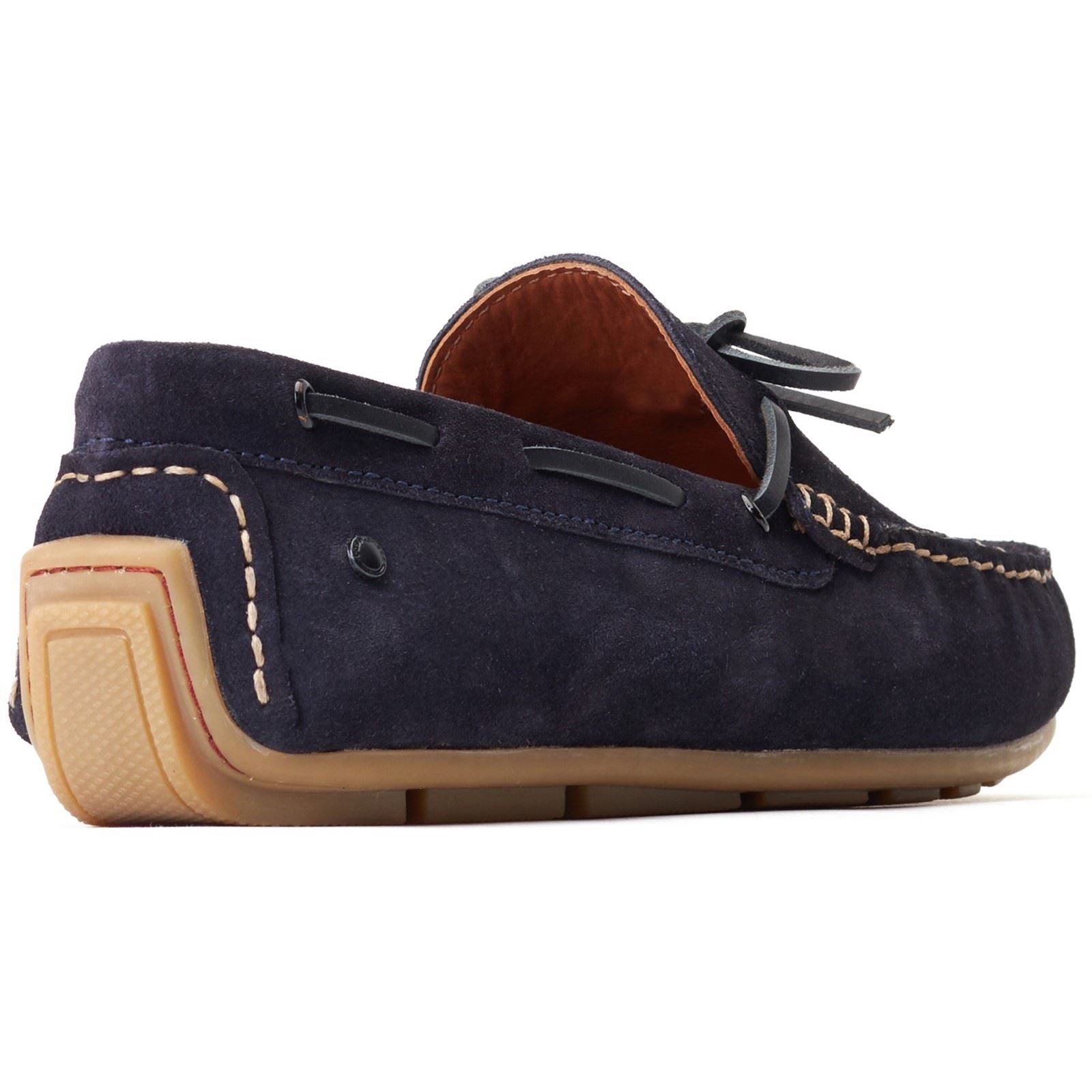 Base London Brooks Leather Men's Navy Standard Loafers