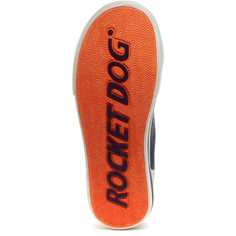 Rocket Dog Jazzin Hi Cotton Women's Navy Trainers