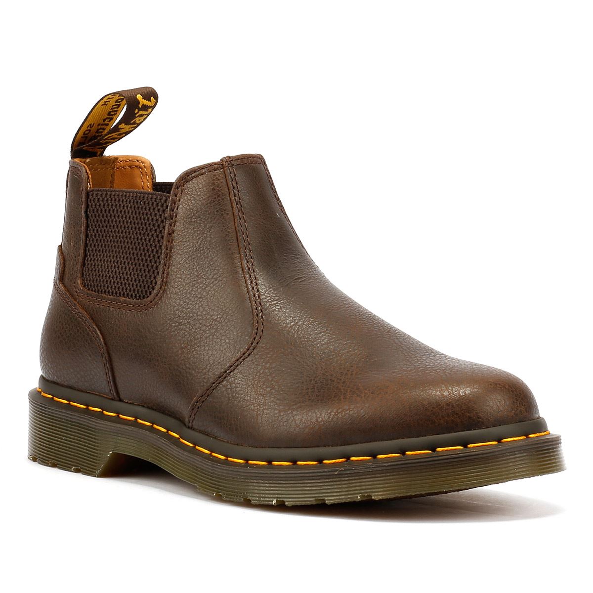 Dr. Martens 2976 Lo AR Rogue Leather Kelp Brown Boots