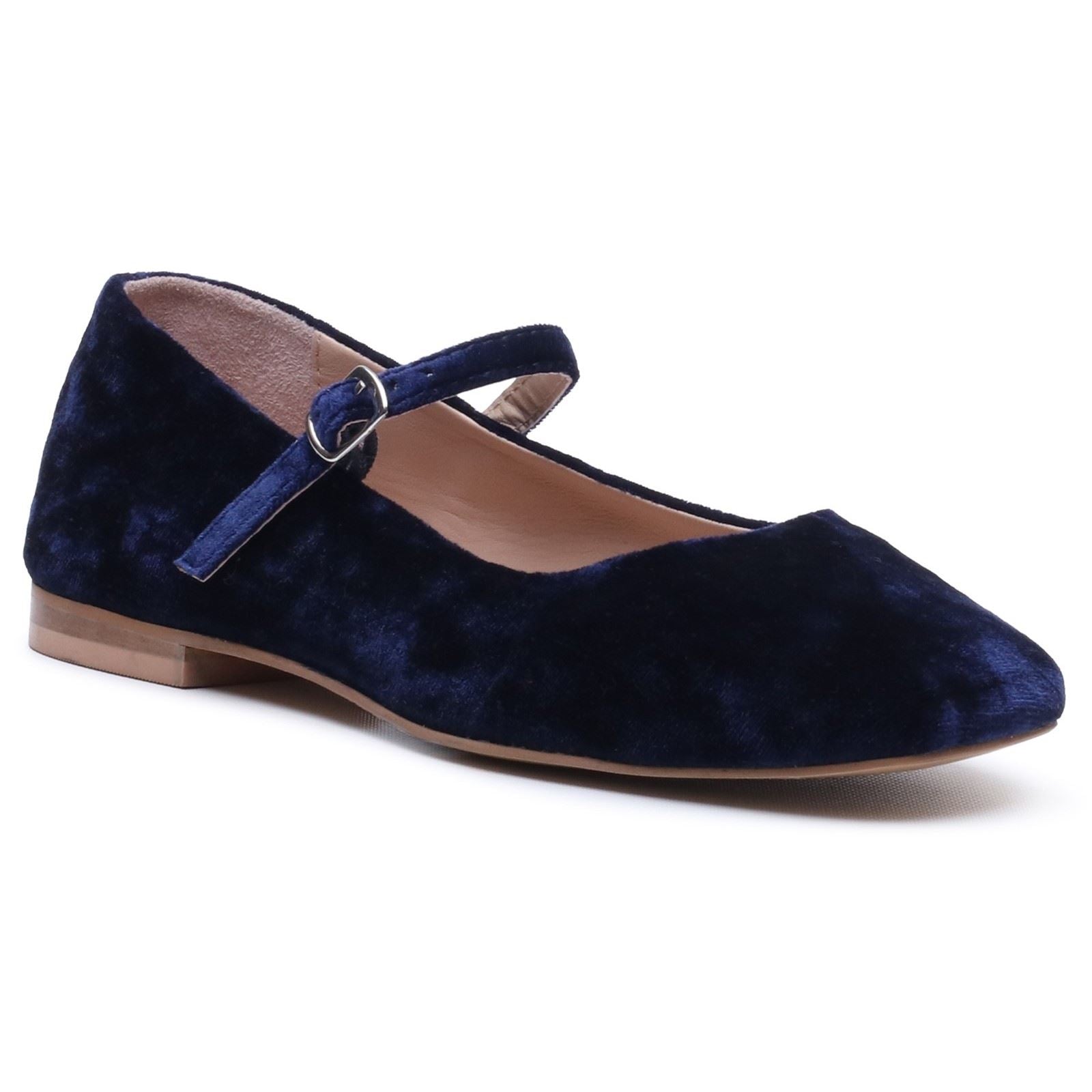 Hush Puppies Pasha Velvet Women's Navy Flats