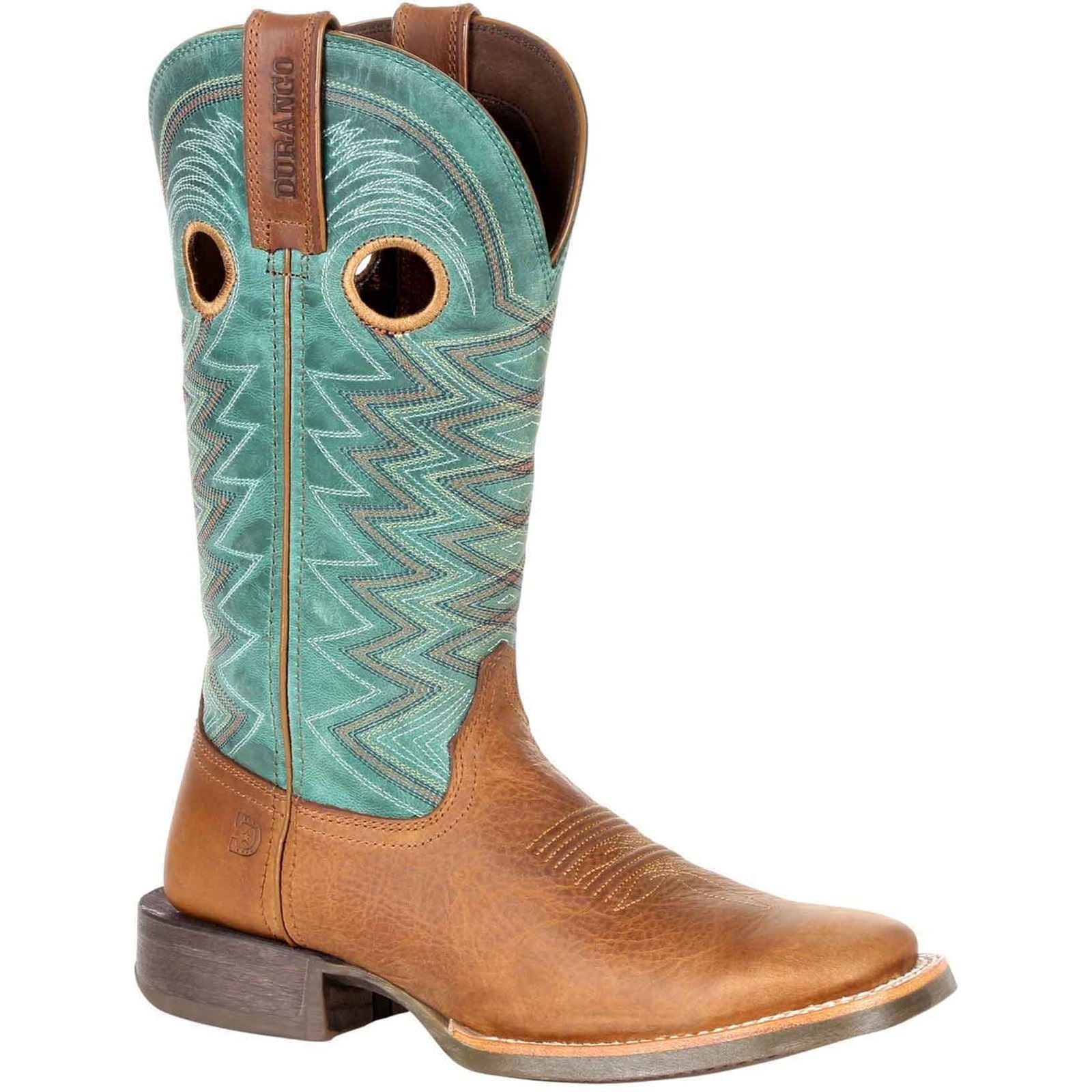 Durango Lady Rebel Pro Leather Women's Wheat/Tidal Teal Boots