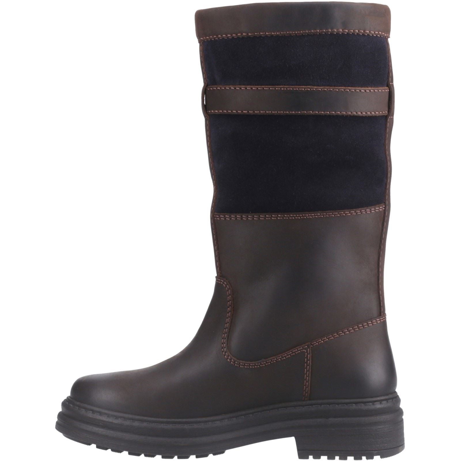 Cotswold Broadwell Leather Women's Brown/Navy Boots
