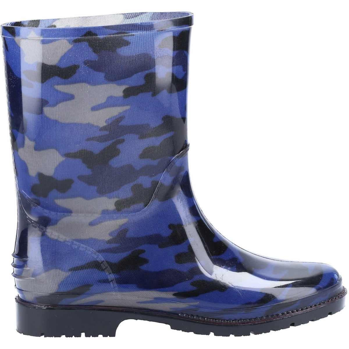 Cotswold Synthetic Junior Navy Camo Wellington Boots