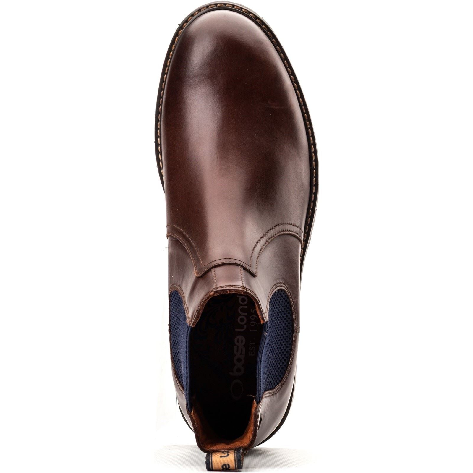 Base London Zinc Leather Men's Brown Boots