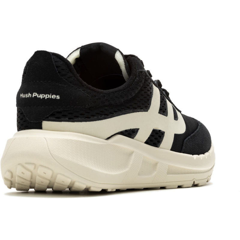 Hush Puppies Seventy8 Retro Runner Suede Women's Black Trainers