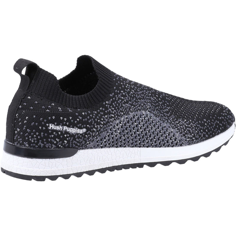 Hush Puppies Ennis Textile Women's Black Trainers