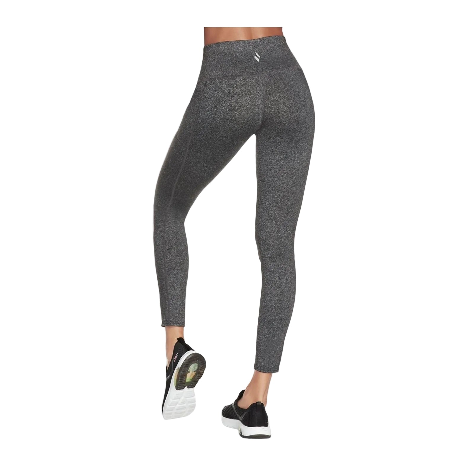 Skechers Performance GOWALK Wear High Waisted Nylon Women's Grey Sports Leggings