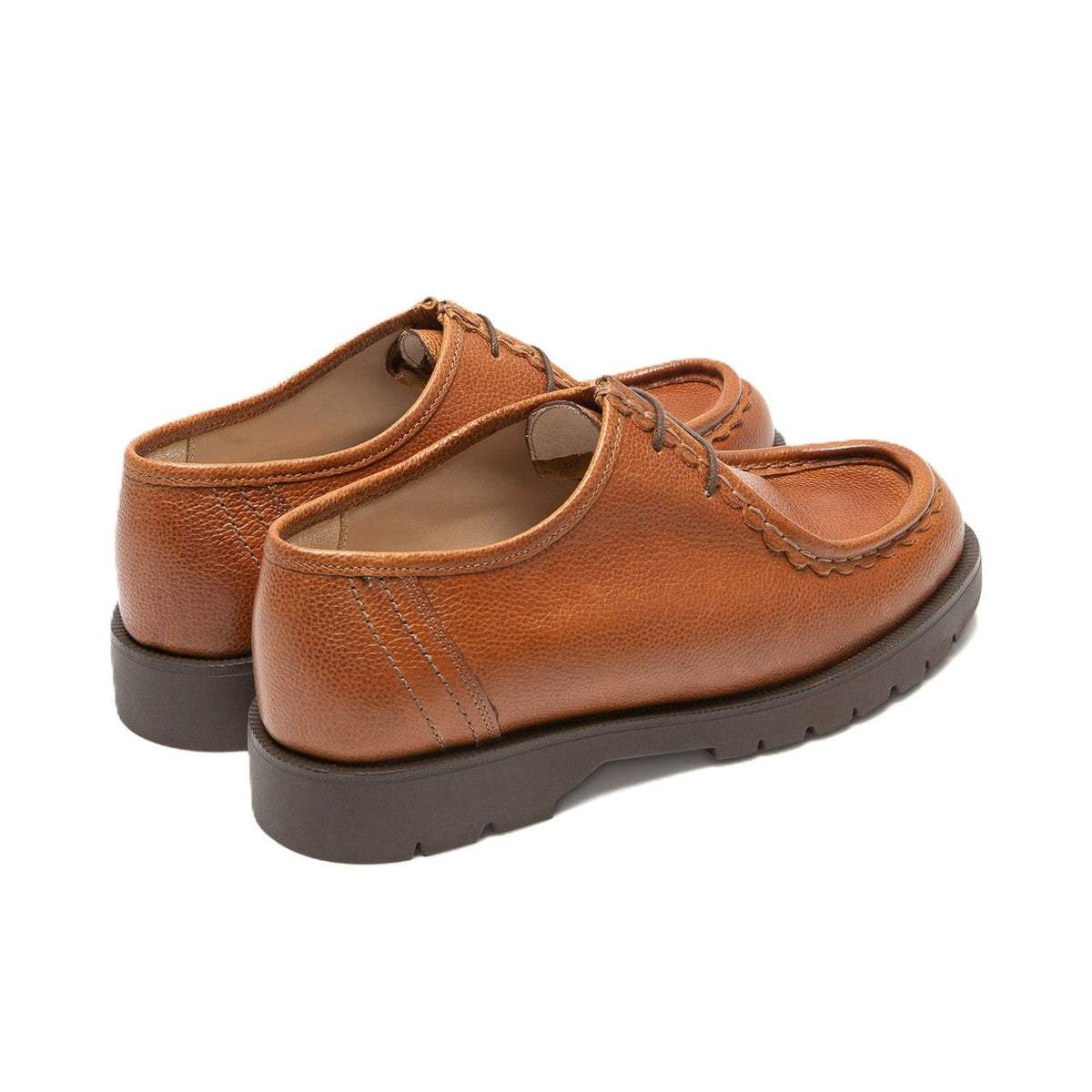 Kleman Padror G VGT Leather Men's Cognac Lace-Up Shoes