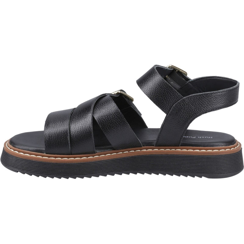 Hush Puppies Cady Leather Women's Black Sandals