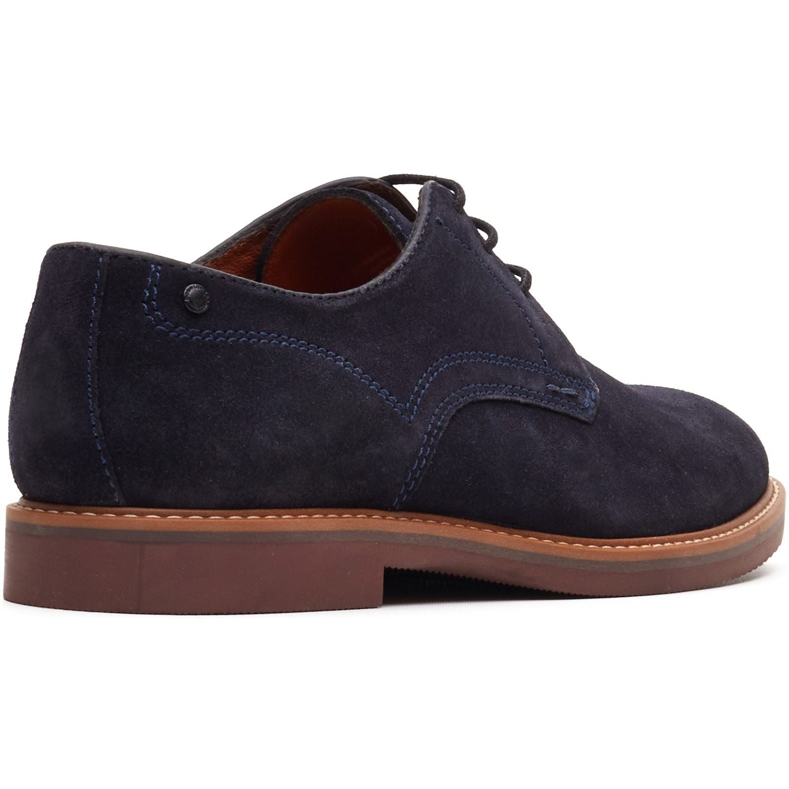 Base London Strand Lace Up Leather Men's Navy Lace-Up Shoes