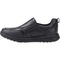 Hush Puppies Sergio Leather Youth Boy's Black Loafers