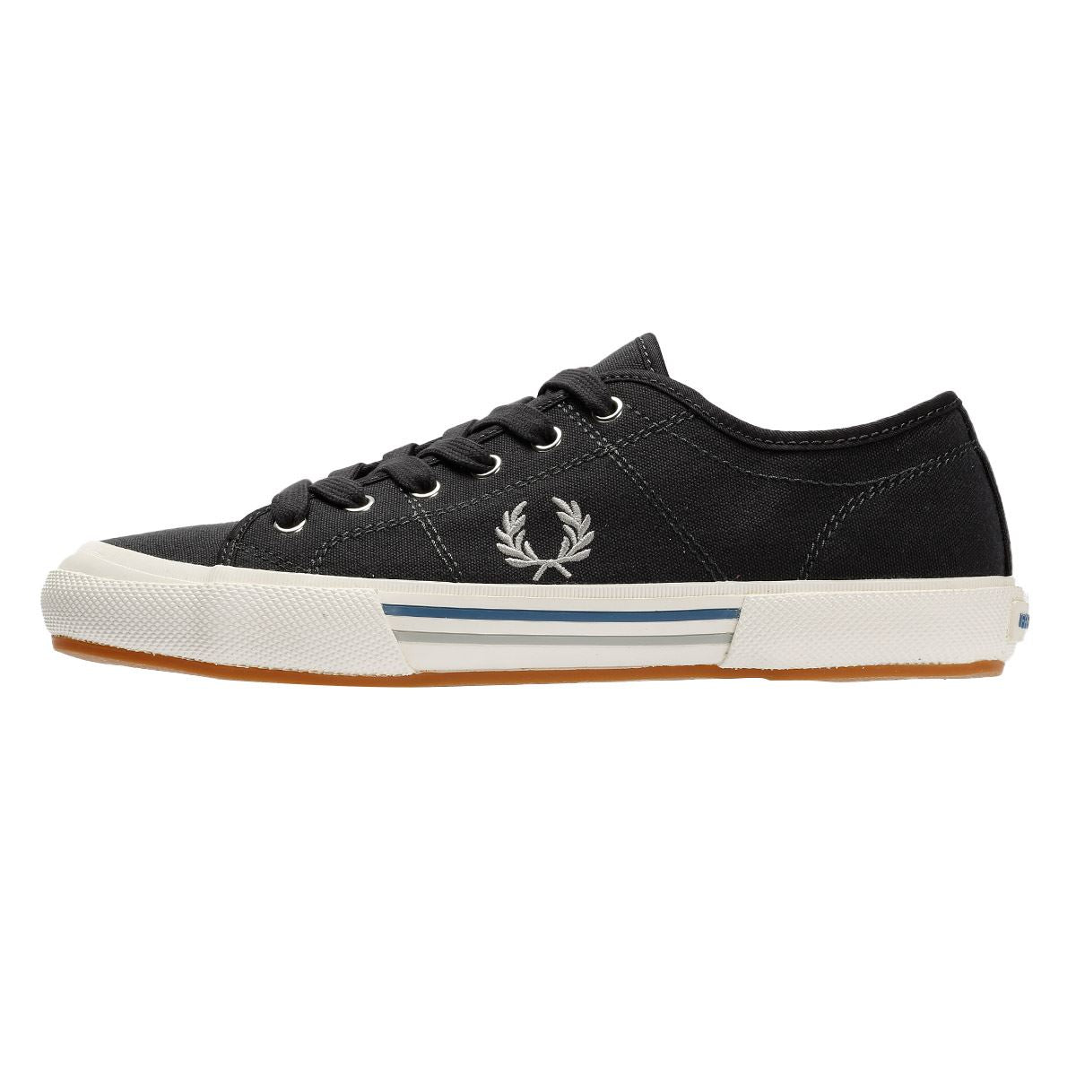 Fred Perry B708 Vintage Tennis Canvas Men's Anchor Grey Trainers