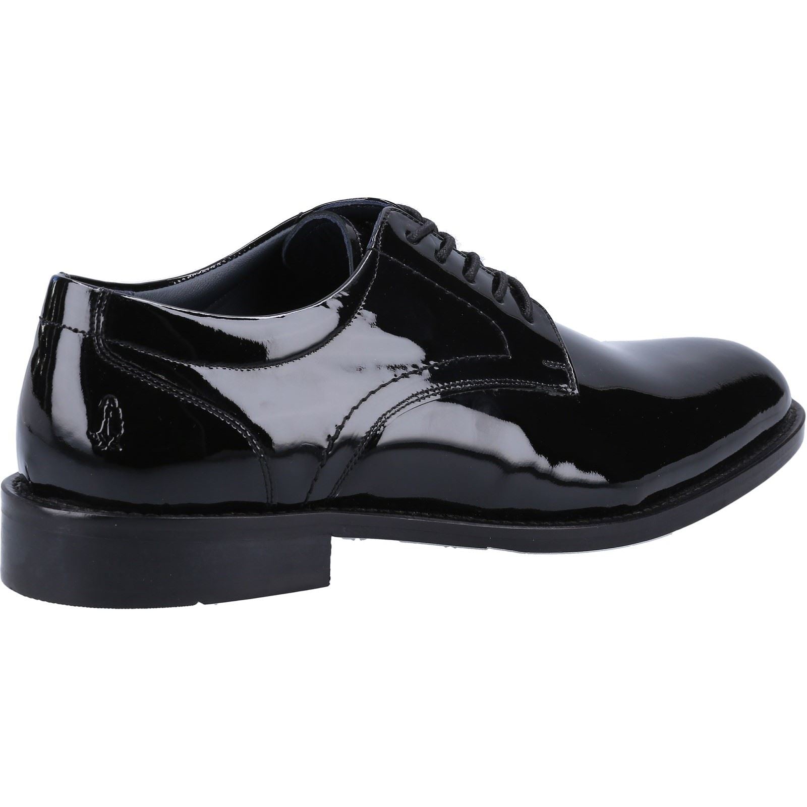 Hush Puppies Damien Lace Up Patent Leather Men's Black Patent Lace-Up Shoes