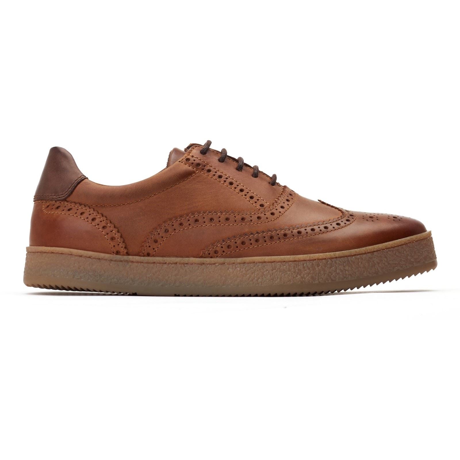 Base London Christo Leather Men's Tan Lace-Up Shoes