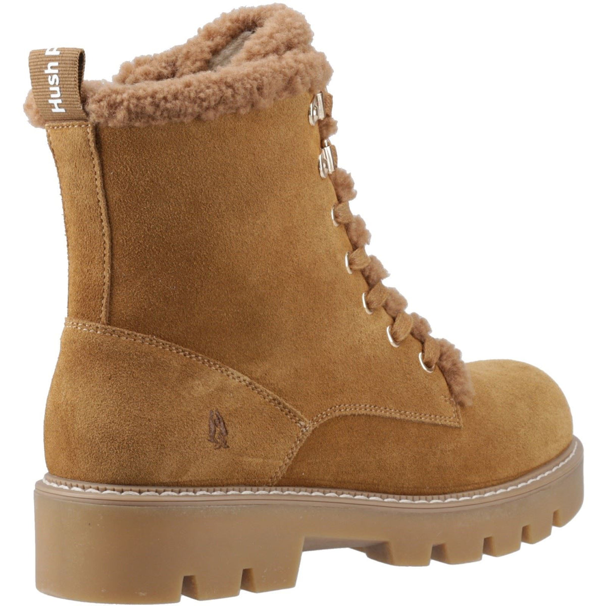 Hush Puppies Aurelia Suede Women's Tan Winter Ankle Boots