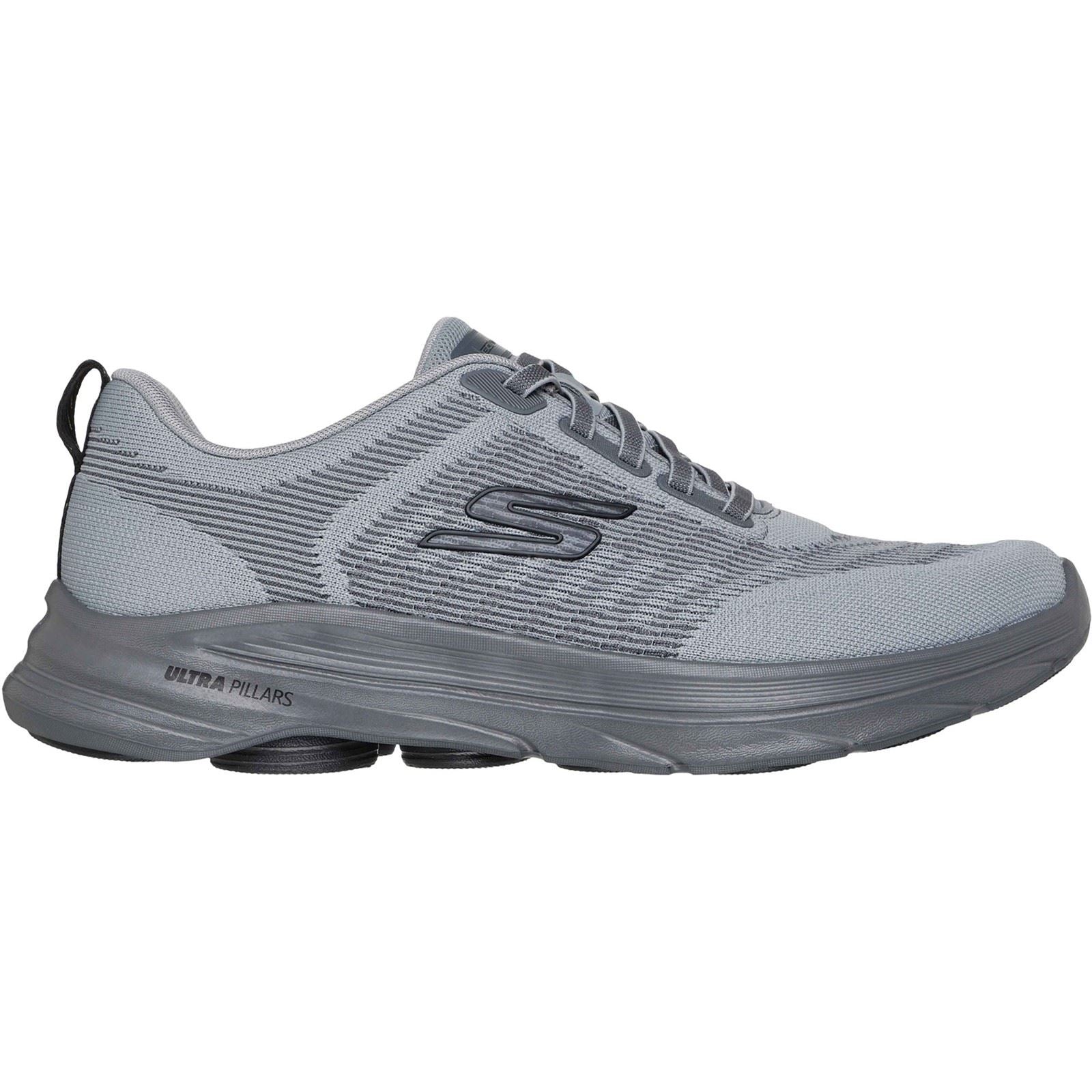 Skechers GO Walk 8 Day Textile Men's Grey/Yellow Standard Trainers