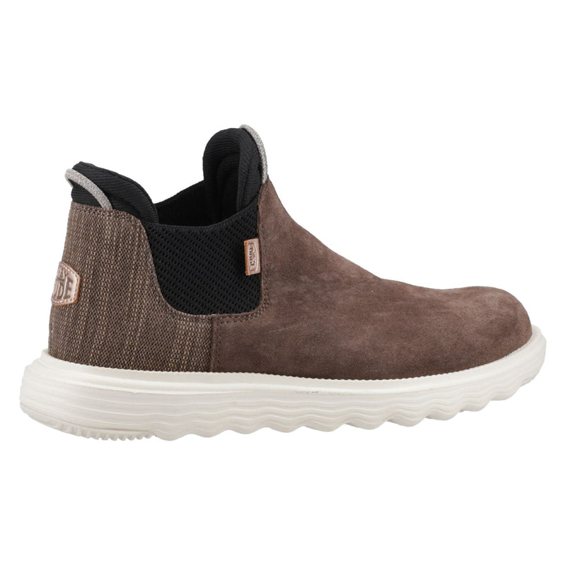 HEYDUDE Branson Leather Women's Coffee Boots