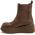 Rocket Dog Heyday Synthetic Women's Dark Brown Flat Chelsea Boots