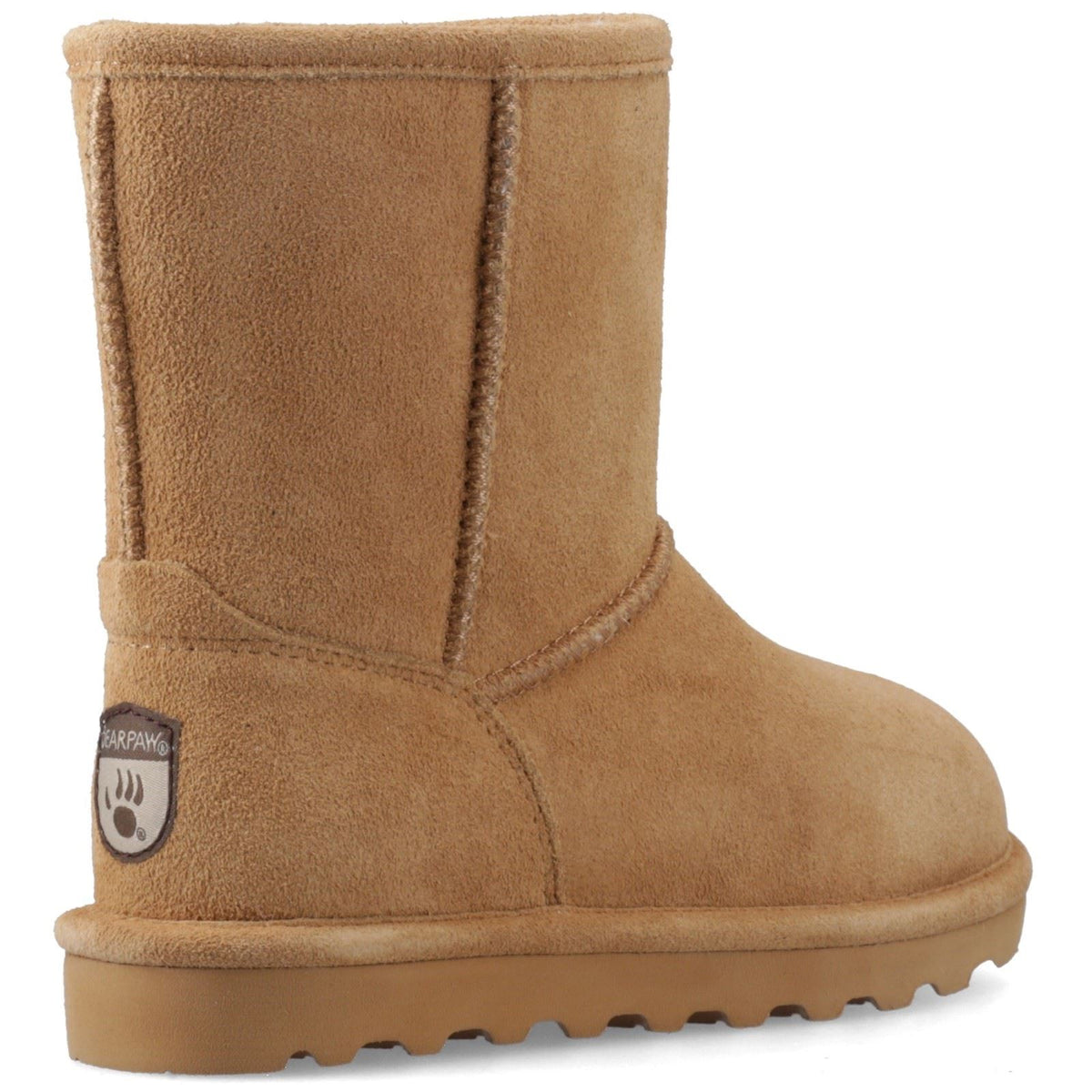 Bearpaw Elle Girls Suede Girl's Coffee Winter Mid Calf Boots