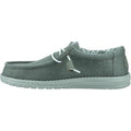 HEYDUDE Wally Canvas 100% Cotton Men's Duck Green/Iceberg Green Moccasins Shoes