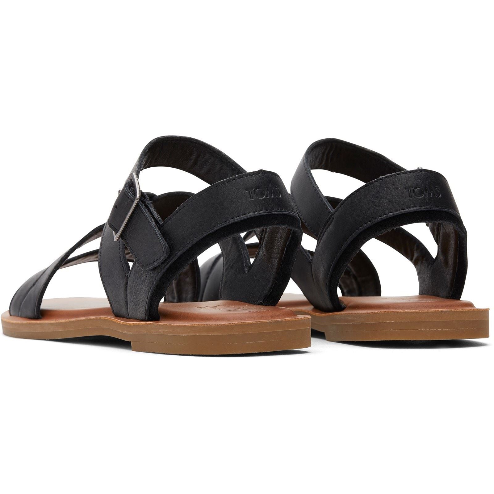 TOMS Sloane 100% Cow Women's Black Sandals