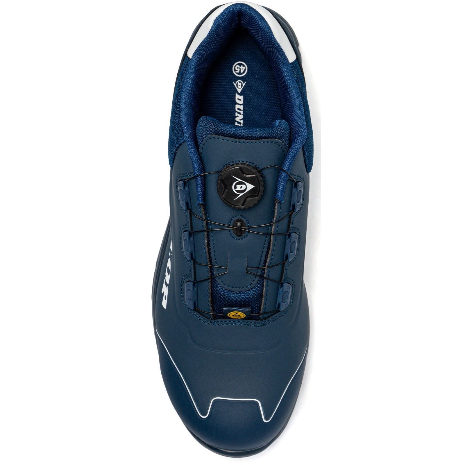 Dunlop Matt Microfiber Men's Navy/White Safety Trainers