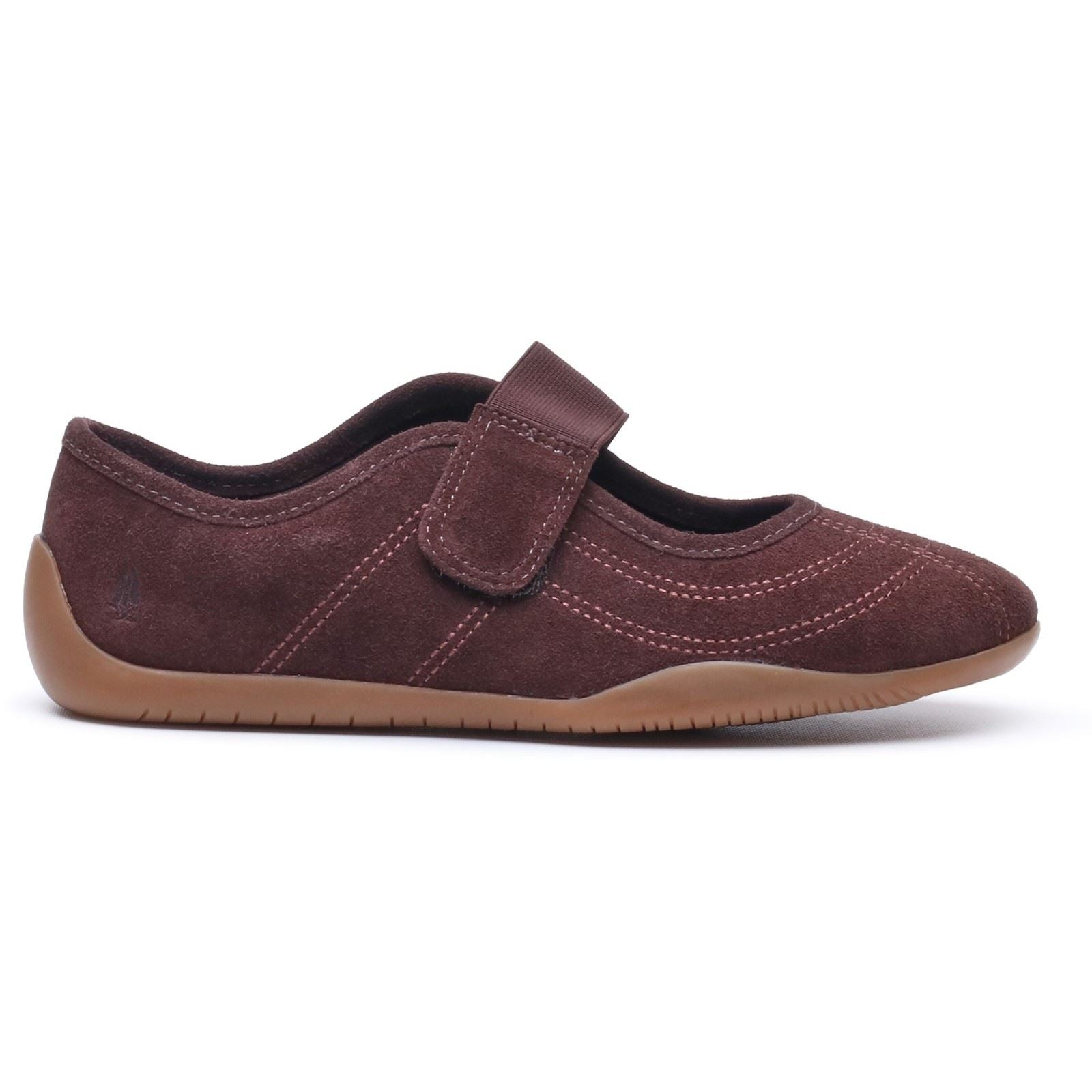 Hush Puppies Juno Sneakerina Leather Women's CHOCOLATE Flats