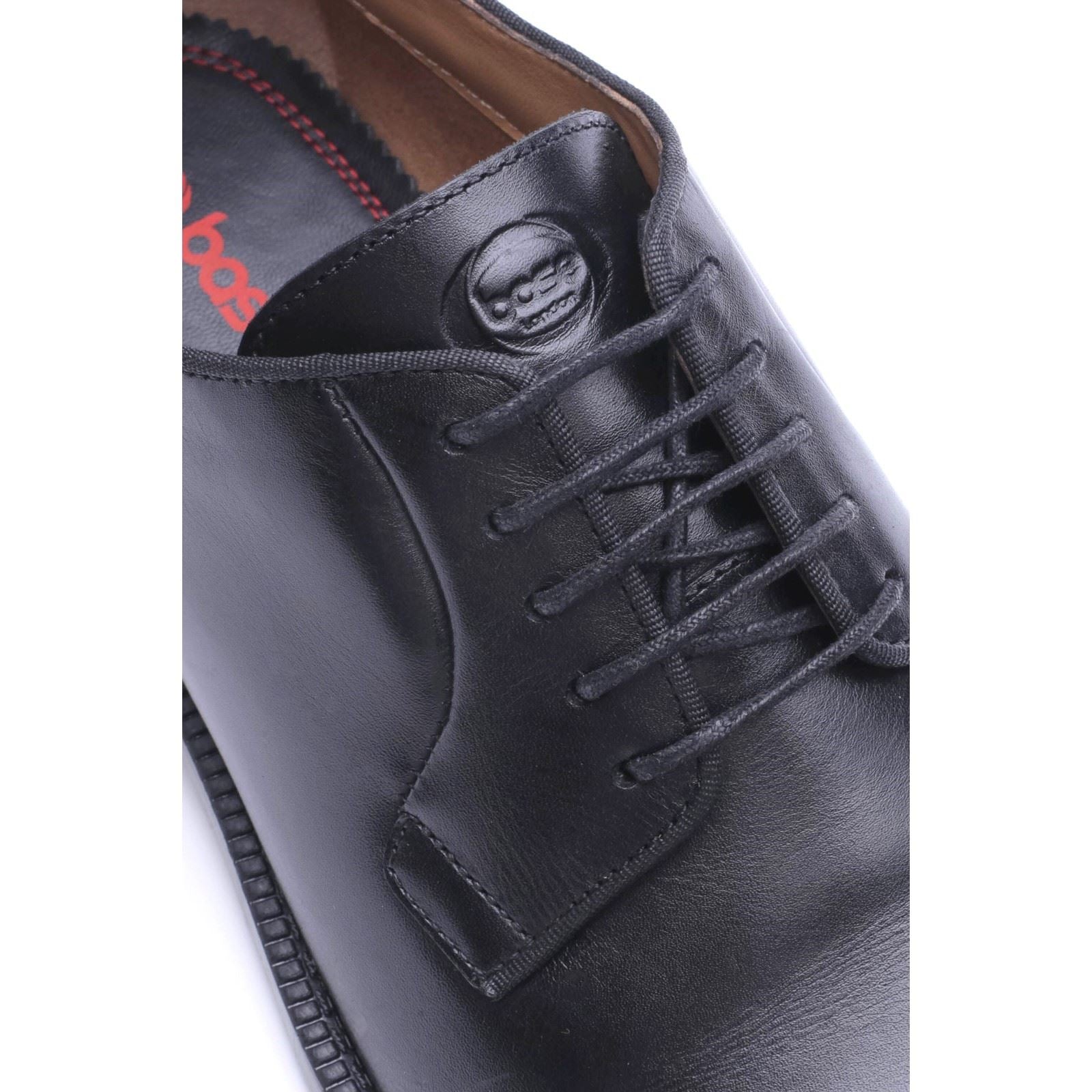 Base London Luca Leather Men's Black Derby Shoes