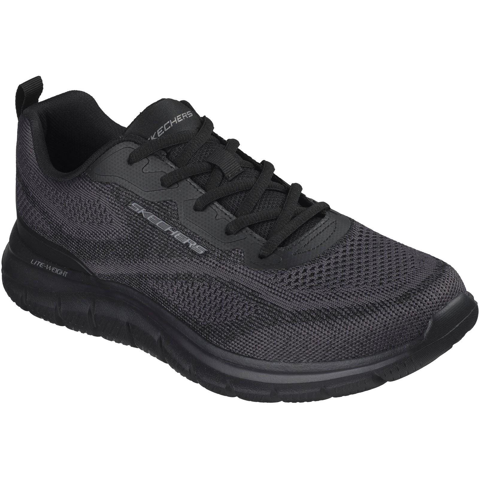 Skechers Track Pohlter Textile Men's Black Trainers