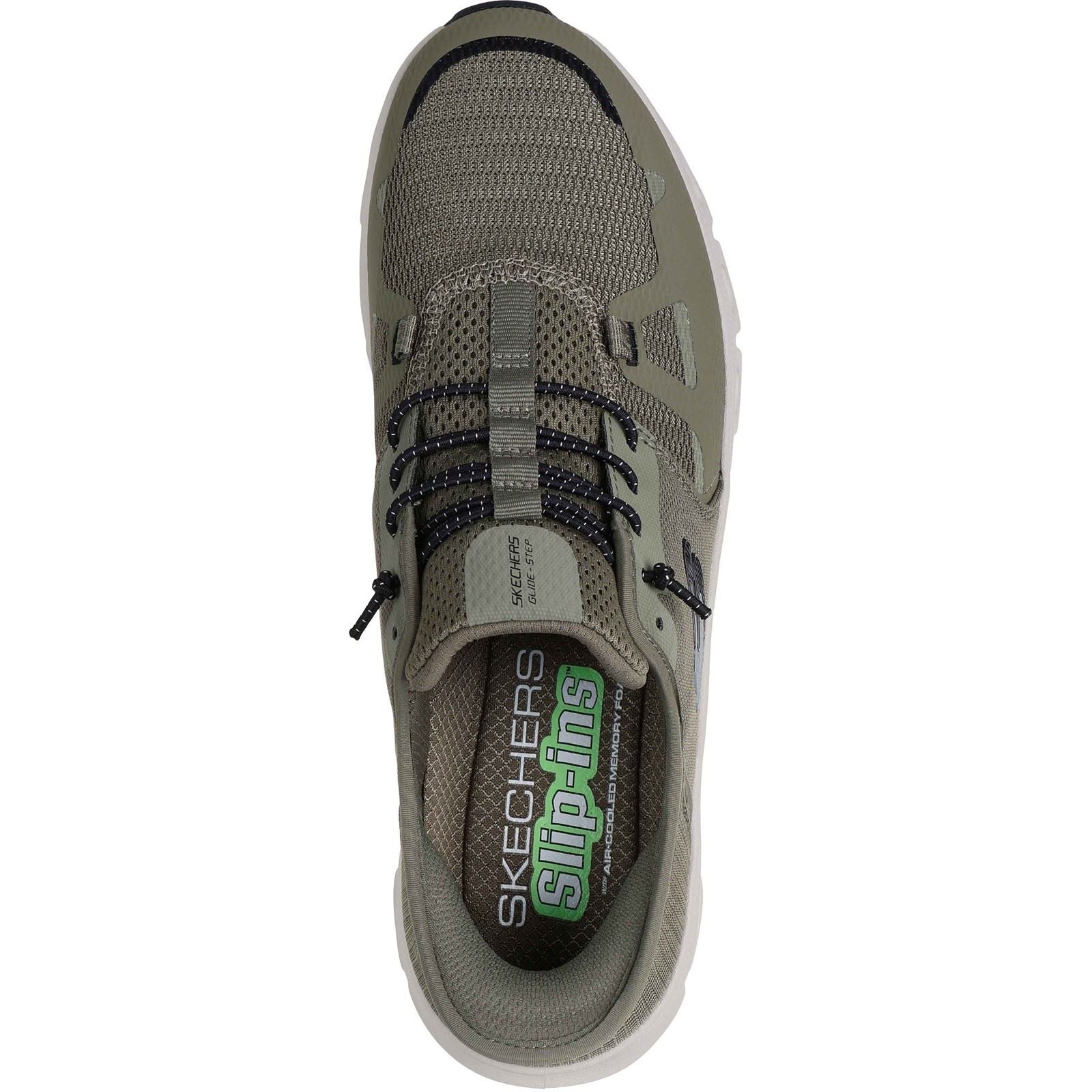 Skechers Glide-Step Pro Textile Men's Olive/Black Standard Trainers