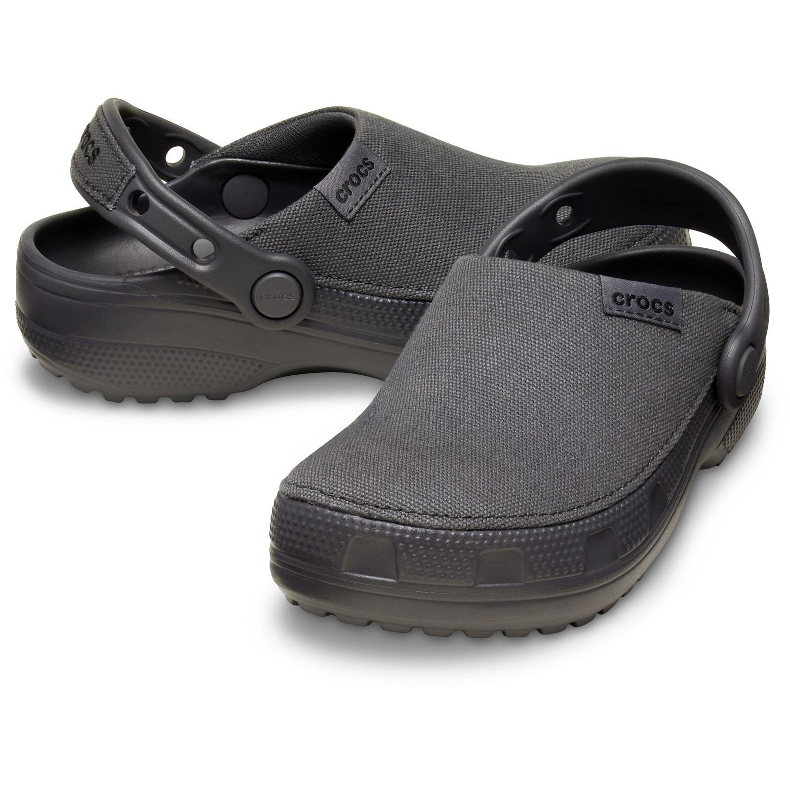 Crocs Classic Crafted Textile Blend Kids Black Clogs