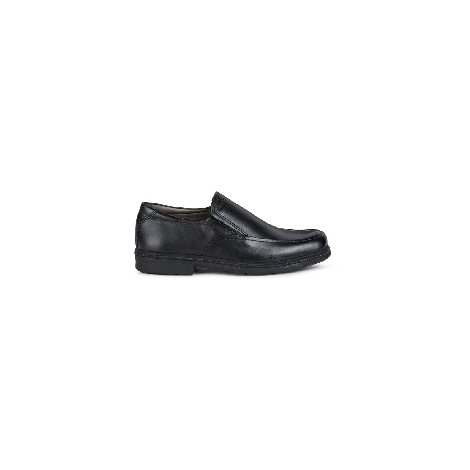 Geox Jr Federico Leather Black Loafers