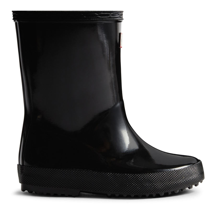 Hunter Kids First (Gloss) Rubber Black Wellington Boots