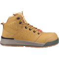 Hard Yakka 3056 Lace Zip Leather Wheat Safety Boots