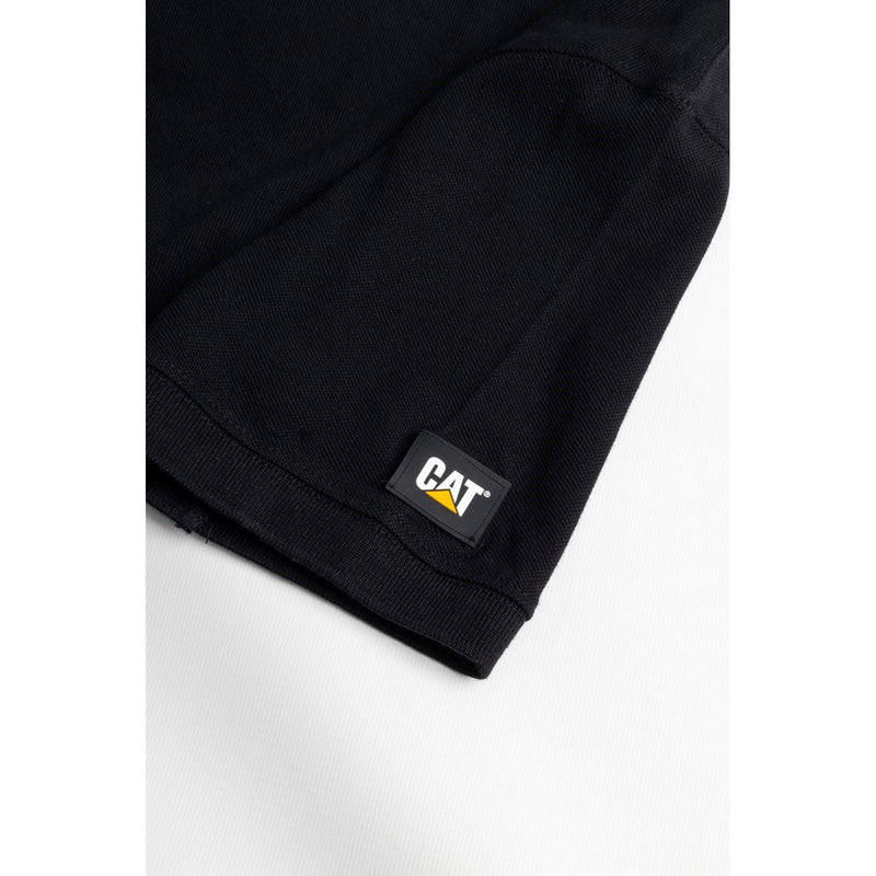 Caterpillar Essentials Cotton Men's Black Polo Shirt