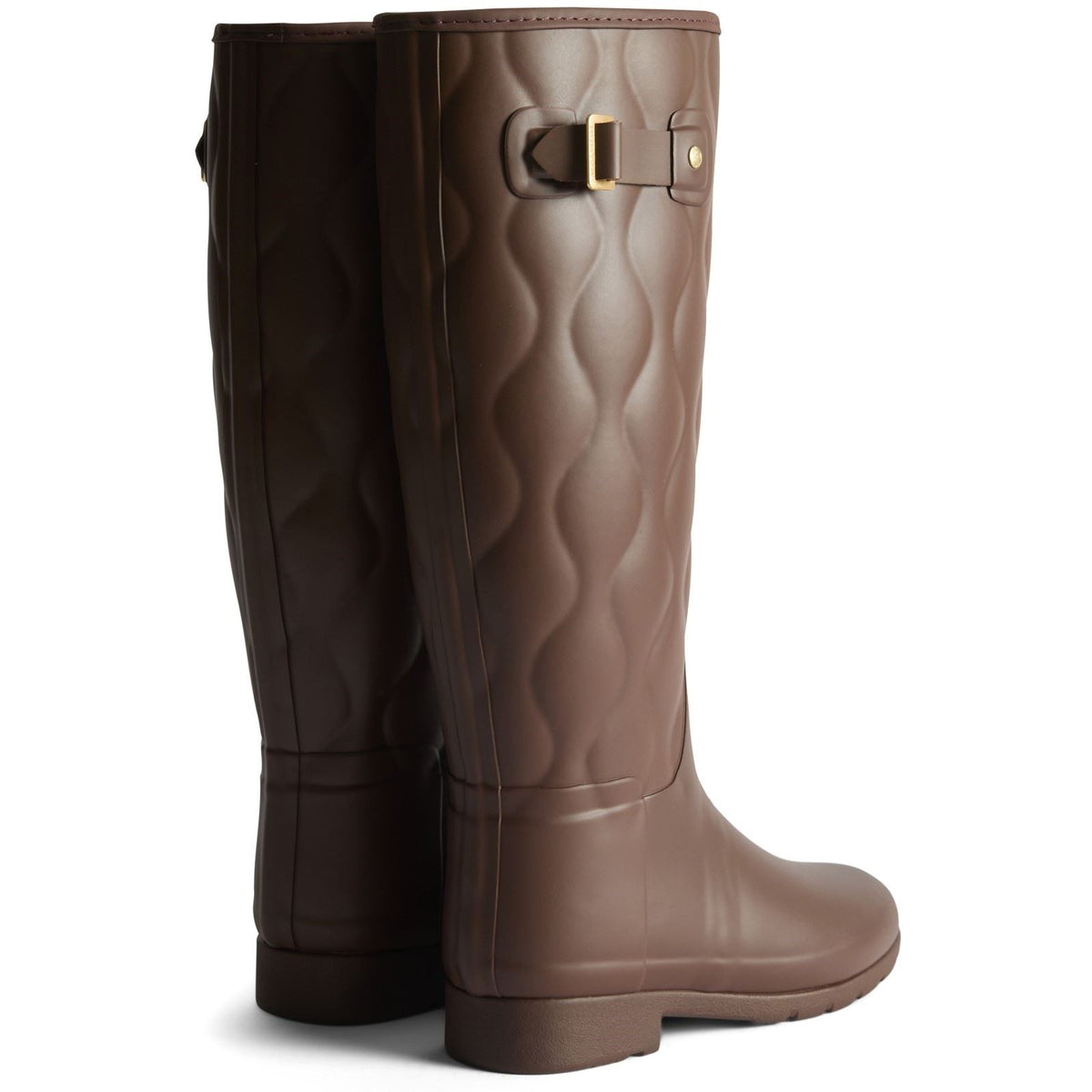 Hunter Originals Refined Tall Rubber Women's Brown Bolt Wellington Boots