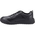 Hush Puppies Shane Leather Youth Boy's Black Lace-Up Shoes