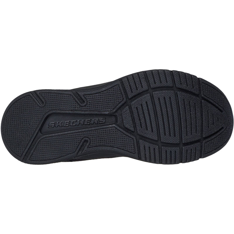 Skechers Microspec Advance Textile Junior Black Trainers