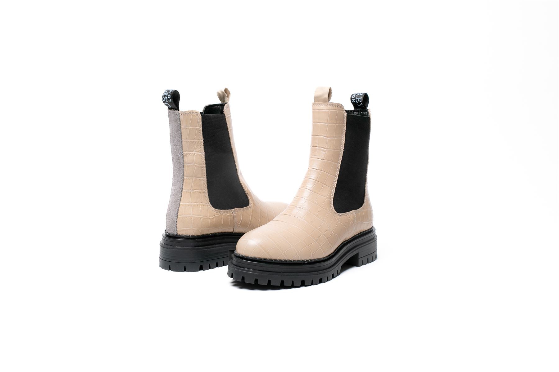 Osprey London The Huckleberry Leather Women's Cream Boots