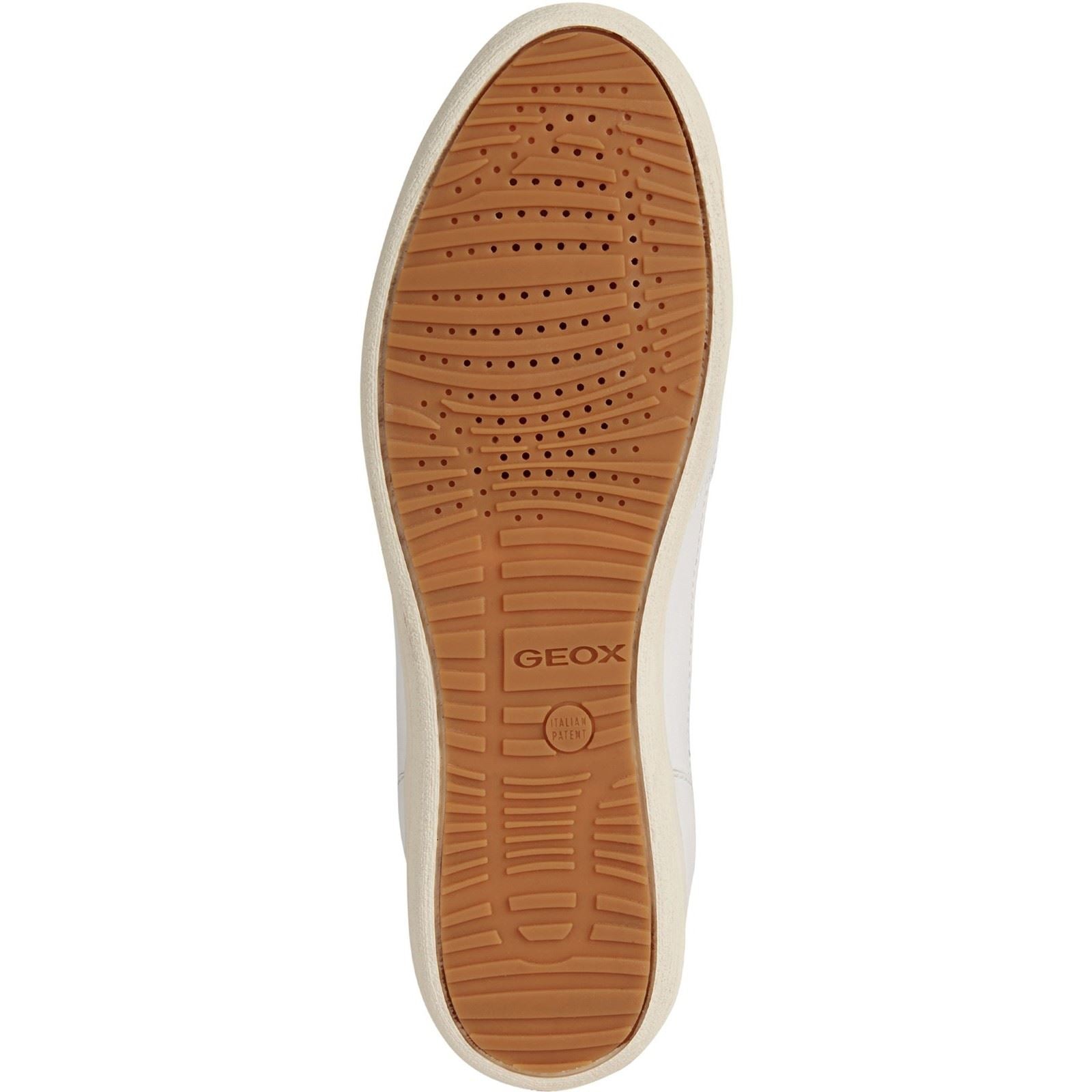 Geox D MYRIA Faux Leather Women's White Trainers