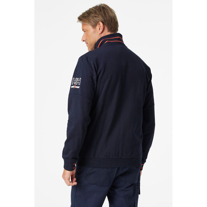 Helly Hansen Workwear Kensington Zip Cotton Men's Blue Sweatshirt