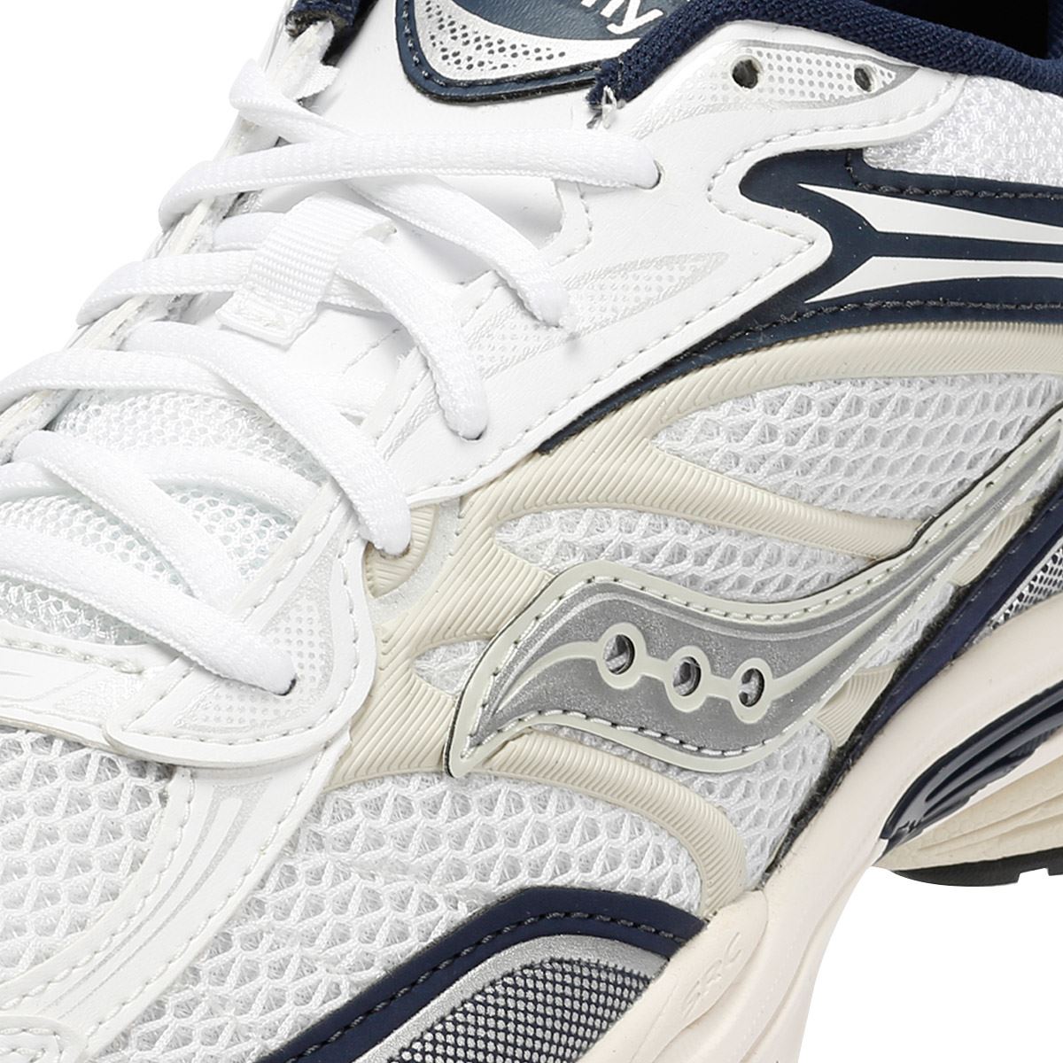 Saucony ProGrid Omni 9 White/Navy Trainers