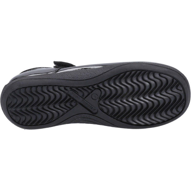 Hush Puppies Christina Patent Leather Youth Girl's Black Shoes