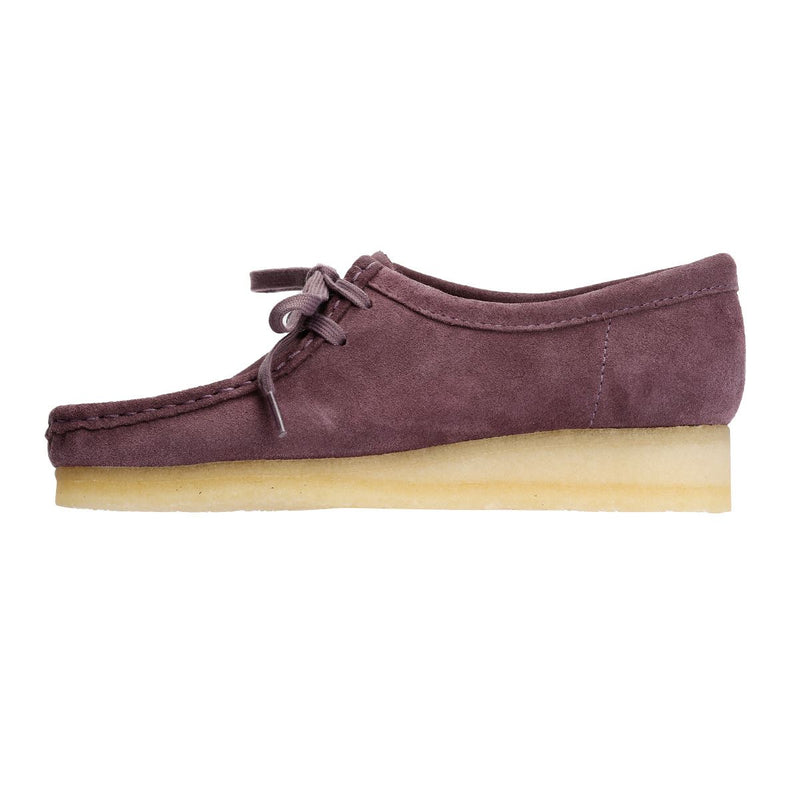 Clarks Originals Wallabee Suede Women's Plum Shoes
