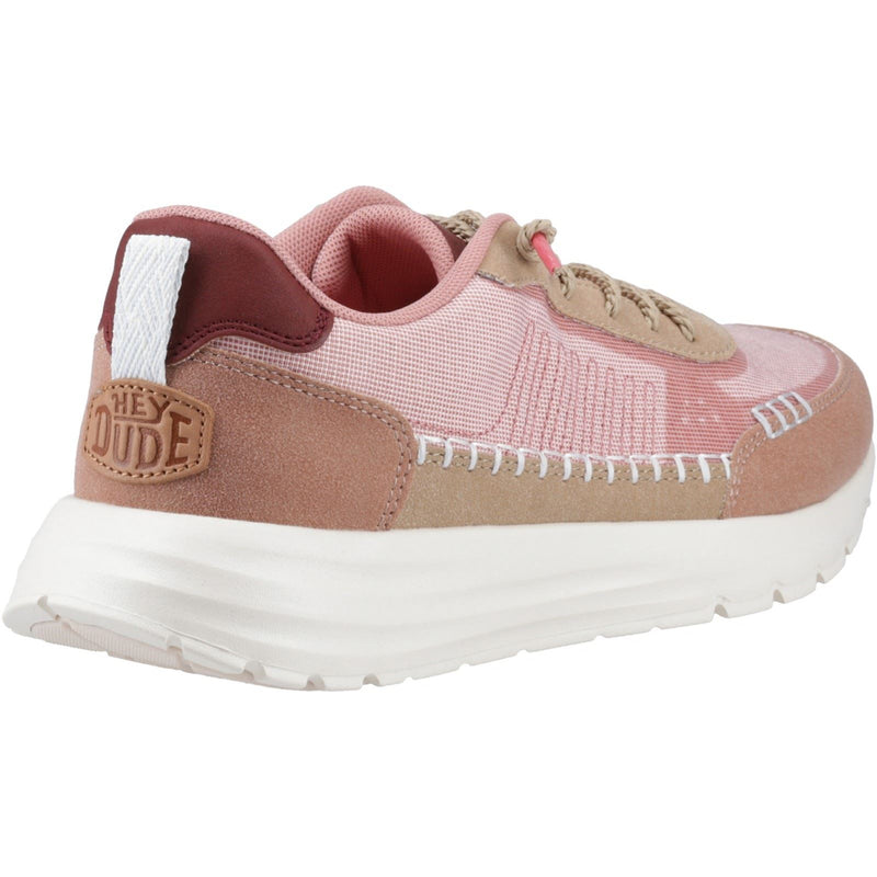 HEYDUDE Sirocco Alta Boho Synthetic Blend Women's Rose Pink Trainers